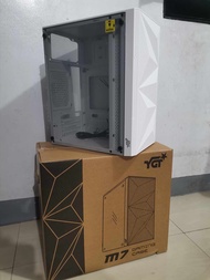 YGT M7 white Tempered Glass Gaming PC/Desktop Case M-ATX/MINI-ITX Case