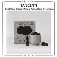 ASCENT Objet Stone Diffuser | Natural Aroma Stone Air Freshener | Decorative Korean Diffuser Set aro