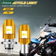 CFSTORE Motorcycle H6 BA20D H4 LED Headlight Bulb Double Colours White and Yellow LED 12V H7X5
