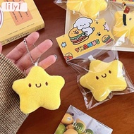 LILY Star Playing Toys, Plush yellow Plush Keyrings, Fashion Little Star Bag Pendant bag