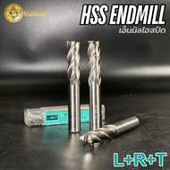 LRT endmill HSS 4 Teeth High Spin Cobalt 8% Cutting Head (D13-D26)