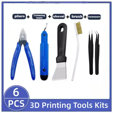 3D Printing Tools, Various Types Tools, Scissors, Cleaning Needles, Tweezers, Pliers, Deburring Kits