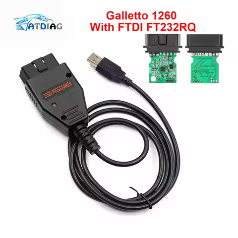 Galletto 1260 ECU Chip Tuning Tool OBD2 Car Diagnotic Tools FTDI Chip ECU Flasher Programmer Read&Wr