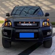 Toyota Land Cruiser Prado LC120 ไฟหน้าสไตล์ย้อนยุค ชุดเปลี่ยน ไฟหน้าแบบ Black Samurai พร้อมเลนเซอร์