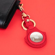 AirTag 皮套 蘋果定位器 追蹤器 鑰匙圈(紅色)