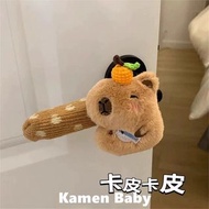 冬季 門把手 護套 卡皮巴拉 毛絨 水豚 門把 手套 保暖 防凍 家居 裝飾 保護 hello kitty 豚鼠 Capybara 公仔 卡通 生日禮物 送禮