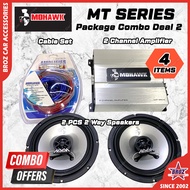 100% Mohawk MT Series 6.5inch 2-Way Coaxial / 6.5inch Mid Bass Speaker / 12inch SubWoofer/ High Powe