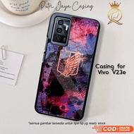 Case hp vivo v23e Casing vivo v23e Motif 04 AOT LOGO Latest Casing Cool Cute Character Cute Anime An