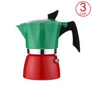 LZA หม้อต้มกาแฟ Moka Pot (4สี) รุ่นK92 ต้มกาแฟ ขนาด 6 คัพ 300 ml. และ 3 คัพ 150 ml. สินค้าคุณภาพเกรดA ที่จับทนความร้อน แข็งแรง รับประกันคุณภาพสินค้า