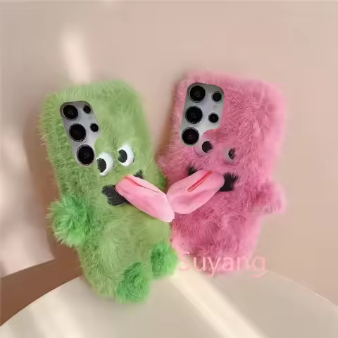 Plush Funny 3D Magnetic Tongue Out Cases For Huawei P40 P30 P20 Lite Nova 14 13 12 11 10 9SE 12i 8i 