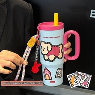 【Onda】ฟางถ้วยเก็บควาร้อน316 สแตนเลสพร้อมหลอด780มลแก้วเก็บความเย็นสีมาการองจุขนาดใหญ่แก้วเก็บความเย็น