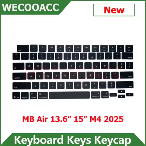 New A3240 A3241 Keyboard Keys Keycap For Macbook Air 13.6" 15" M4 Keycaps Key Cap US UK Spain French