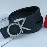 CK2002 New Style Men's Leather Belt Business Casual Letters All-Match Belt Trendy