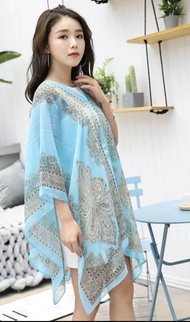 SUMMERZ - BAJU OUTER BAHAN SIFON SYAL SCARF BATIK SUTERA