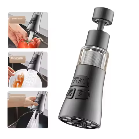 360° Rotate Kitchen Faucet Extender With Filter Function Universal Aerator Splash Filter Washbasin F