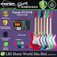 Kramer Focus VT-211S Mahogany Body Electric Guitar HSS Pickup Package with Moeer GE100 Pedal (VT211S