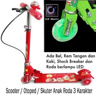 8.8 NEW Toys NEW Scooter/Otoped/3-Wheel Children's Scooter Character T7K9