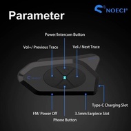 Noeci Gocom 4 Bluetooth Intercom Helmet Music Sharing Al Ejeas Q7 V6 Pro