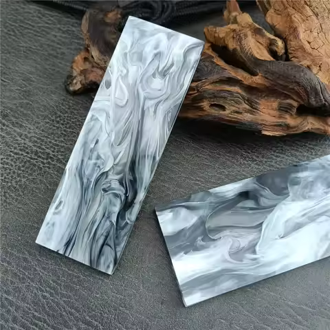 1PC Acrylic Resin DIY Handle Material Patches Non-slip Knife Grip Blank Scales Slabs 120X40X6.5MM 16