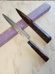 🇯🇵💓現貨 堺孝行 INOX 不銹 柳刃 240mm 💓 手塗漆柄 + 手塗漆鞘 💓 日本高級廚刀 Sakai Takayuki