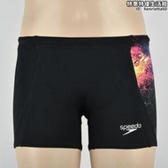 Speedo/Speedo男生男平角泳褲遊泳衣耐用利水抗氯四角遊泳褲