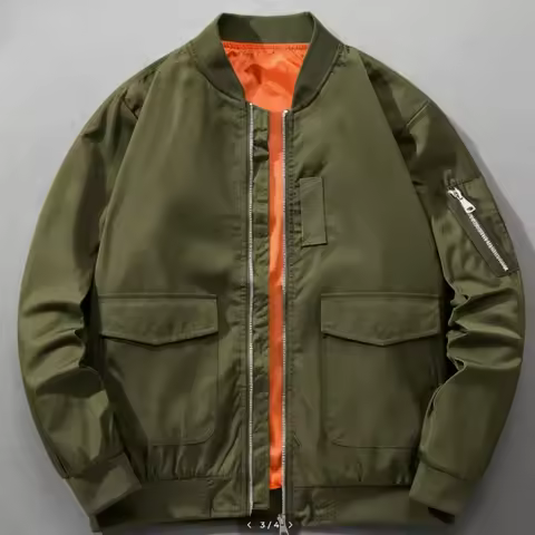 MA-1 Functional Bomber Jacket for Men 2025 Autumn Retro Oversized Baseball Suit Coat American Brand 