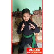 Baju Anak Sakral Silat PSHT Pagar Nusa Warna Hitam Baju Silat PSHT Hitam Anak Laki Pagar Nusa Peremp