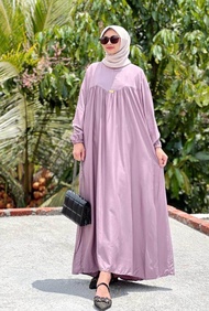 MIDI DLIA TWILL JUMBOO LD125-130cm GAMIS LEBARAN WANITA
