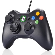 Wired Controller USB Cable Gamepads Compatible with Xbox 360, Window 7/8/10(Black)