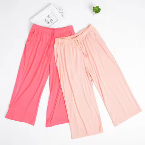 Plus Size 3XL 4XL Pajamas Women Spring Summer Three Quarter Pants Sleepwear Soft Modal Nightwear Loo