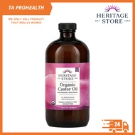 Heritage Store Organic Castor Oil 473ml