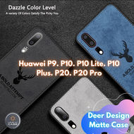 Huawei P9. P10. P10 Lite. P10 Plus. P20. P20 Pro Fabric Touch Deer Design Phone Back Case