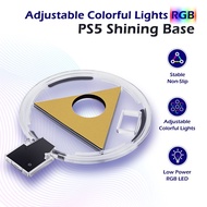 Playstation 5 PS5 Host Vertical Stand Base LED Atmosphere RGB Luminous With 4 Mode Light Game Console Holder Accessories