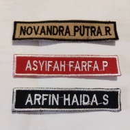 Custom Computer Embroidery Name Bet URBAN B 768 Size 1.8x8.5cm Neat Stitching Premium Quality Embroi