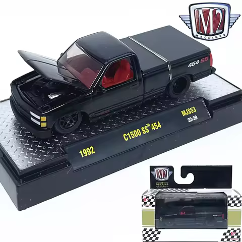 M2 Machines 1: 64 Scale 1991/1992 C1500 SS 454 Pickup Truck Alloy Car Model Static Collection Decora