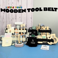 BYJ Wooden Tool Belt Set Carpenter, Painter and Dentist Pretend Playset