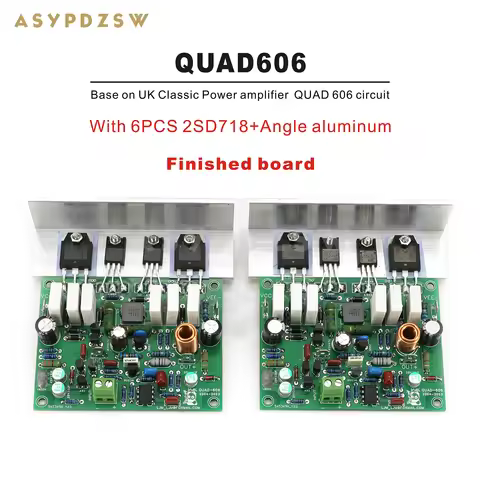 QUAD606 Stereo Power amplifier Base on UK Classic Power amplifier QUAD 606 circuit 250W+250W DIY Kit