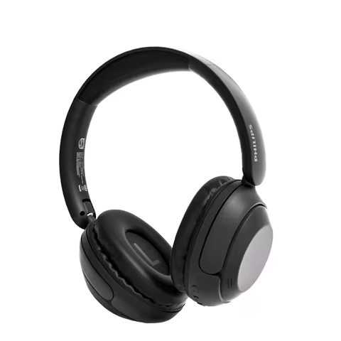 Philips TAH1120 1000 Series Wireless Headphones, Clear Sound & Calls, Foldable, Black/White