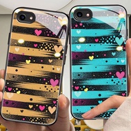 love Casing for vivo y81,y85,y91,y93,y97,y95,x20,x23,x50,x70,x80,x90/pro,x100 tempered glass case (W