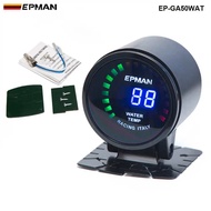 New Epman Car Motor 2" 52mm Digital Smoked 20 LED Digital Water Temperature Temp Meter with Sensor F