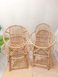 Rattan Space and Round Chair | Kerusi Rotan Sandar Bulat | Rattan Round Handle Chair | Kerusi Bulat 