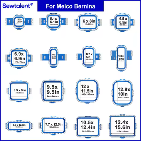 Melco Amaya Bravo XT/XTS EMT16X Plus Bernina E16 embroidery machines with Sewtalent Magnetic Mighty 