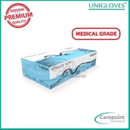 Unigloves Vitality Soft Nitrile Moisturising Aqua Blue Nitrile Gloves [Medical Grade] - 100pcs/box