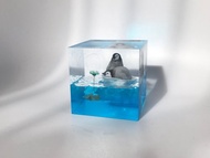 浮冰企鵝環氧樹脂工藝品/創意手工滴膠小夜燈