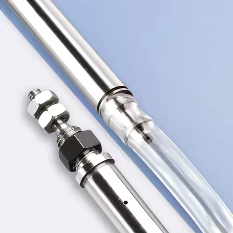 Needle Cylinder Stainless Steel Mini Air Cylinder Single Acting Spring Return CJ1B CJ2B