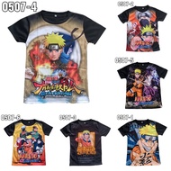 KIDS T-shirt Anime Naruto Shippuden Boruto Jersey Material | Baju T-shirt Jersi Anime Naruto Shippuden Boruto
