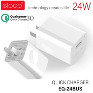 หัวชารจ์เร็ว Eloop EQ24BUS Quick Charger ของแท้ 100% สินค้าพร้อมส่ง