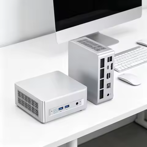 AMD Ryzen 7 8845HS Mini PC, 32GB DDR5 1TB SSD, Radeon 780M, Display HDMI DP USB4, a single 32GB DDR5