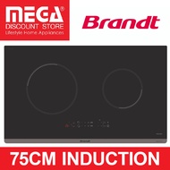 BRANDT BPI272UBL 2-ZONE INDUCTION HOB