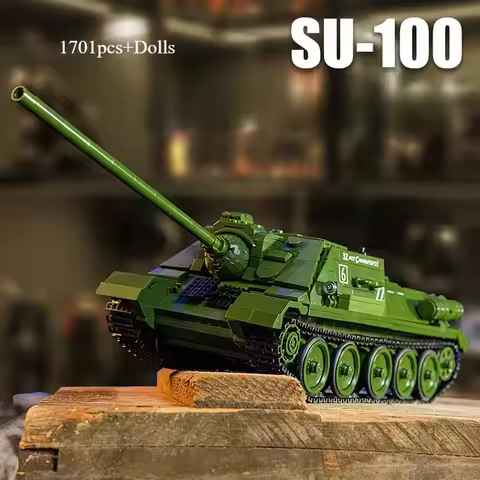 Creativity Classic World War II WW2 T90 Military Tank Sets SWAT Army City Police T28 Model Building 